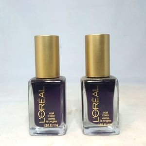 Loreal nail color #710 almost midnight  2pcs
